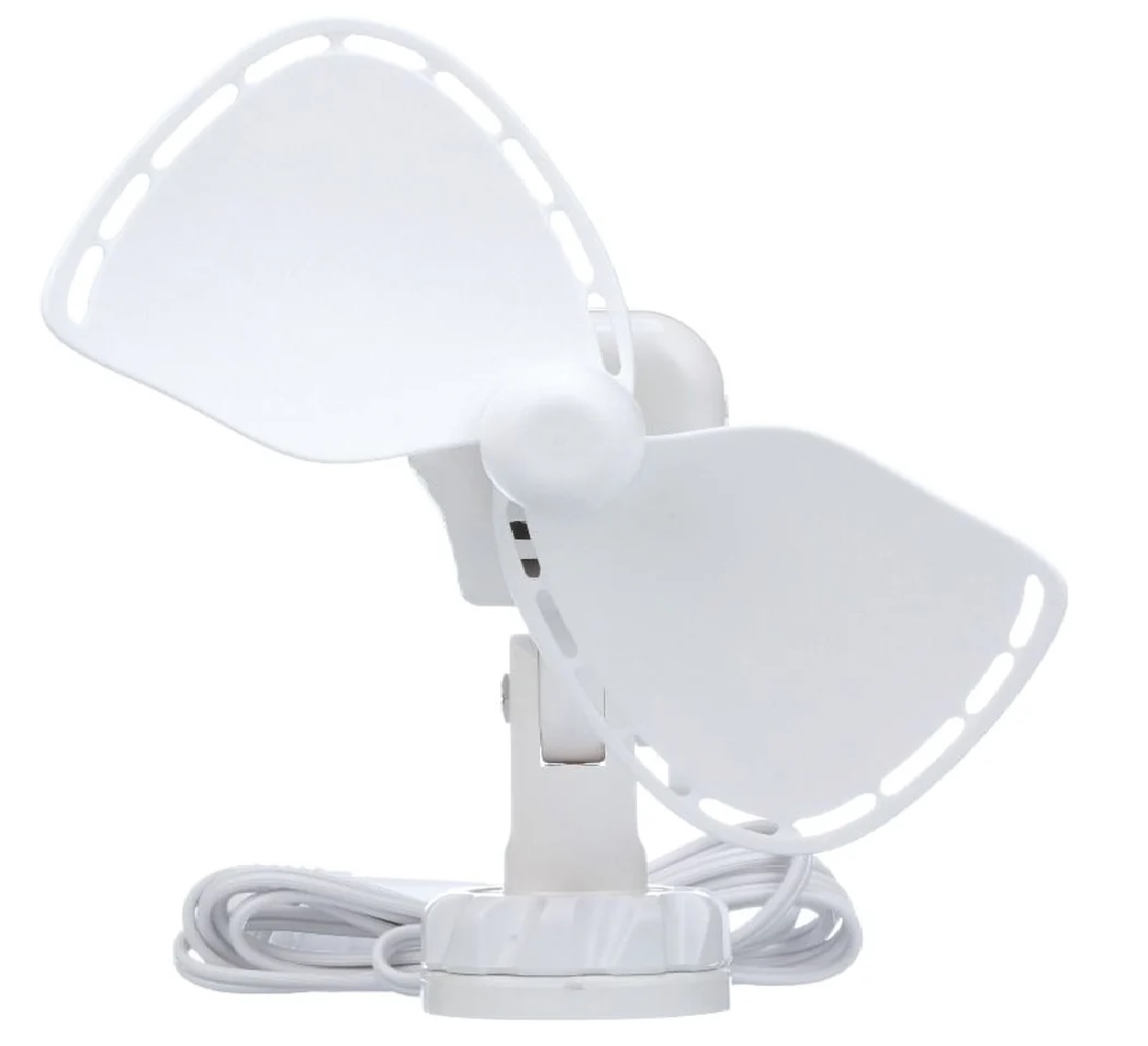 Caframo Ultimate 757 White Fan 12v Clip On Fitted
