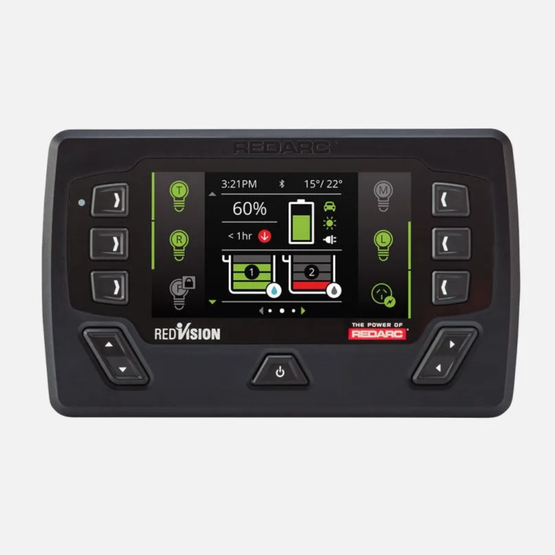 REDARC RedVision display and Rogue Wi-Fi app control