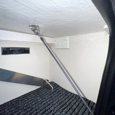 240V Outlet in Water Locker