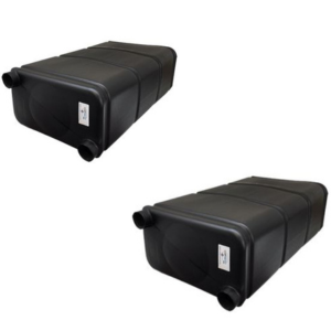 Dual front water tanks providing 110 litres of additional storage