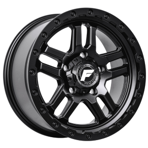 18 inch black alloy wheel and BF Goodrich all-terrain tyre