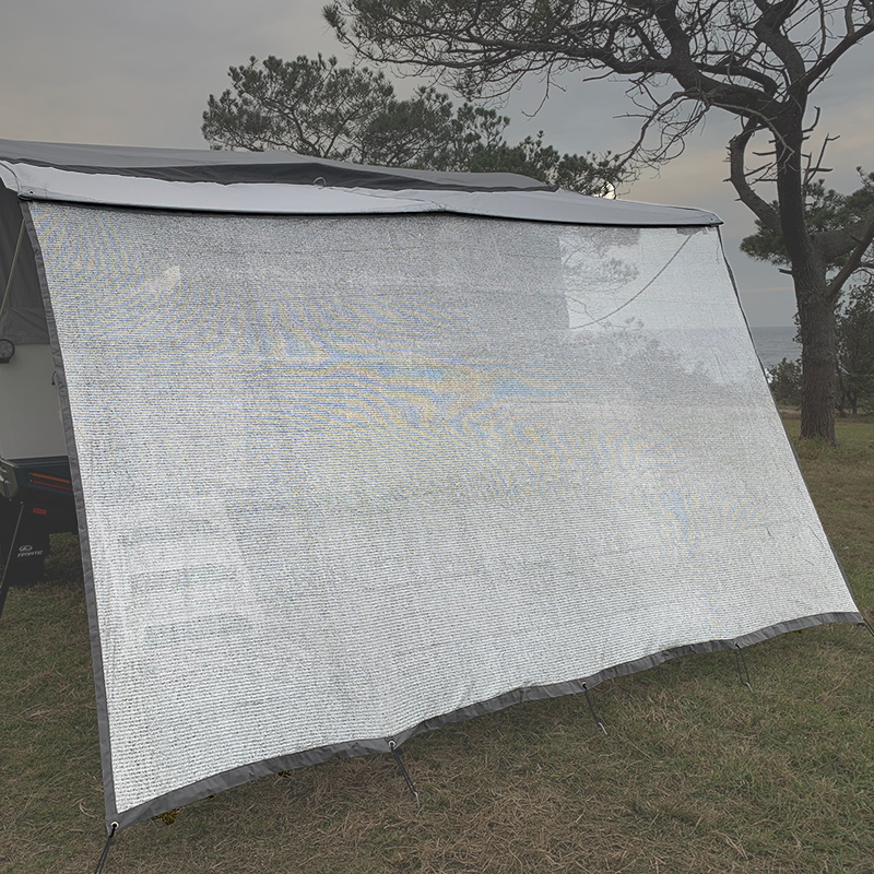 Silver Mesh Awning